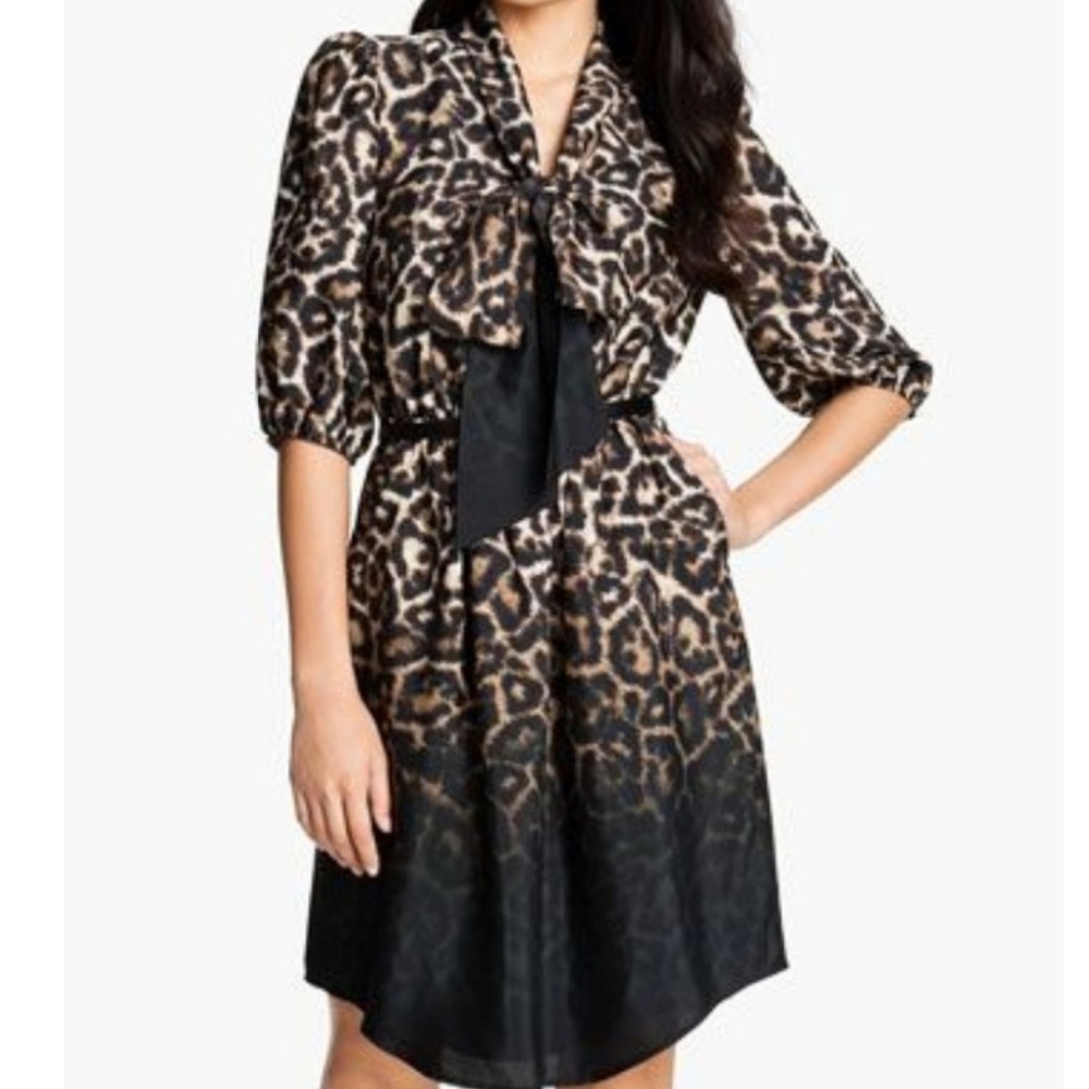VINCE CAMUTO Animal Print Ombre Dress